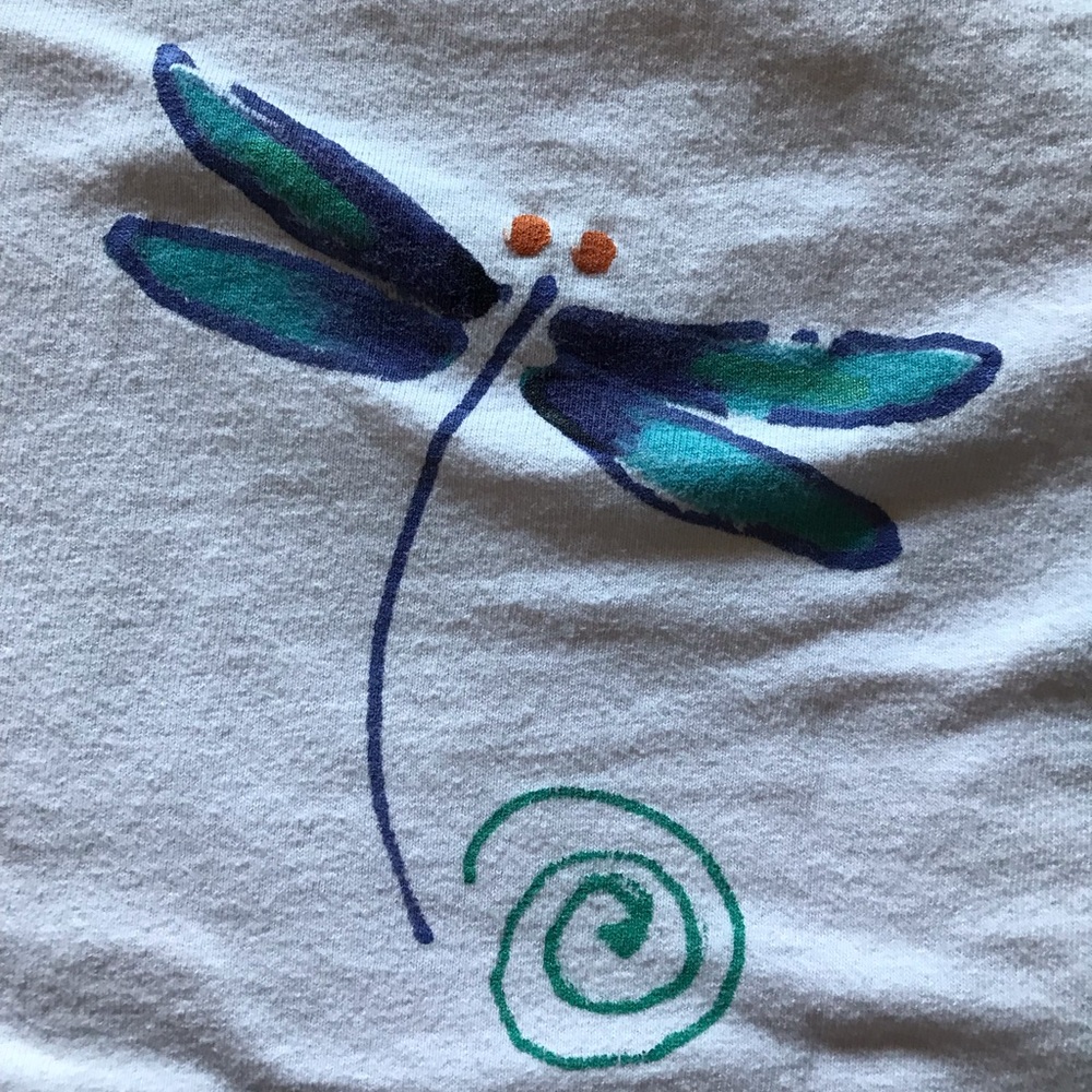 Hand Painted Iris Tee - Picture 5 of 8